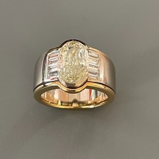 EXKLUSIVER RING  JUWELIER WEMPE  9 DIAMANTEN  5,18 ct. MASSIV  750/- GG/WG