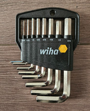 Wiha Stiftschlüssel Set im Halter, Sechskant 8-tlg, kurz, Zoll Ausführung 