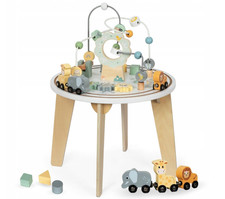 Lerntisch Holz mit Magnetzug & Motorikschleifen – Montessori Spielzeug ab 1 Jahr