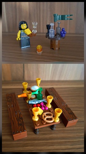 Lego minifigur theke bar maid - lego,