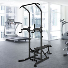 Verstellbare Workout Station Klimmzug Dip Ständer Multifunktion Klappbar Home Fitness