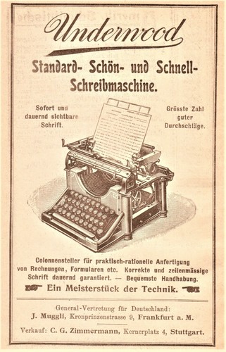 Underwood schreibmaschine - underwood,