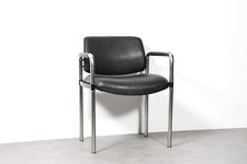 Kusch & Co Stahlrohr Konferenzstuhl 3712 von Jorgen Kastholm 1970s