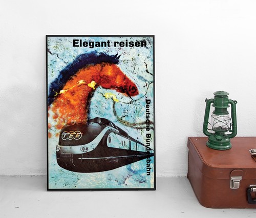 Poster elegant reisen tee - reisen",