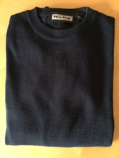 Feiner Wollpullover   Henry Morell  dunkelblau  XL  Hemdenpullover