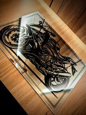 Motorrad Motiv Spiegel S1000RR BMW  21x30 cm