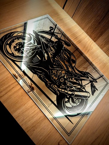 Motorrad motiv spiegel - motiv,