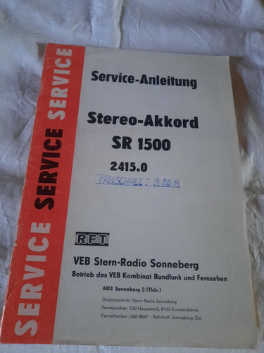 Ddr serviceanleitung - ddr,