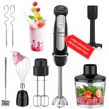 Stabmixer Set 1100W Elektrischer Stabmixer Hand Blender Mixer 21 Gänge