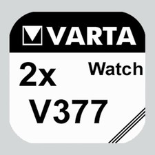 2x V377 Uhren-Batterie