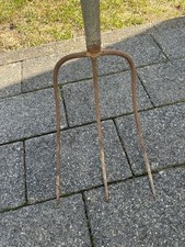 ""SCHEUNENFUND"" Heugabel Mistgabel_3 Zinken; ca. 30 cm x 17 cm: RARITÄT 