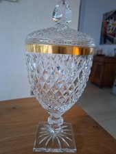 Bleikristall Schale mit Deckel