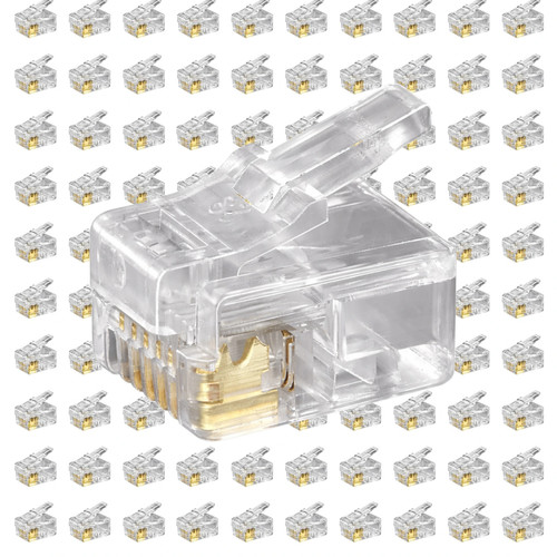 100x rj12 6pol 6p6c - 100x,