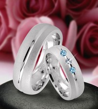 2 Silber Trauringe mit echten
