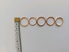 Ringe Farbe Rosegold 5 Stück
