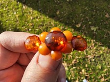 SBM Bernstein Brosche aus Königsberg von Ostpreußen um 1930 