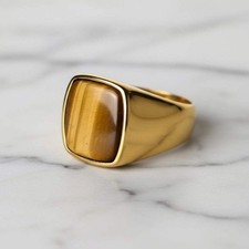 Tigerauge ring edelstein - ring,