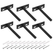 6Stk Halterung Schwebendes Regal - 4" Wandbefestigung Blinde Regalstützeen