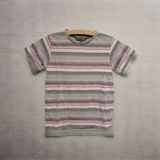 H&M T-Shirt Gr. 122 128 Junge Kurzarm Shirt Shortsleeve gestreift Basic - A14