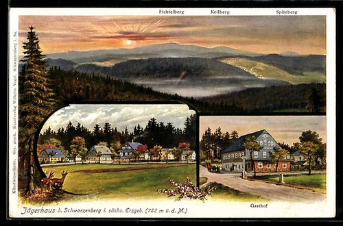 Künstler schwarzenberg - künstler-ak, /