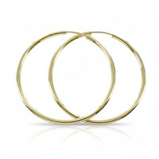 hoop earrings 47mm 333 gold