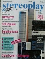 STEREOPLAY 2/93,AVM EVOLUTION DAC 1,TEAC CD Z 5000,SONY CDP 997,SANSUI CD X 617
