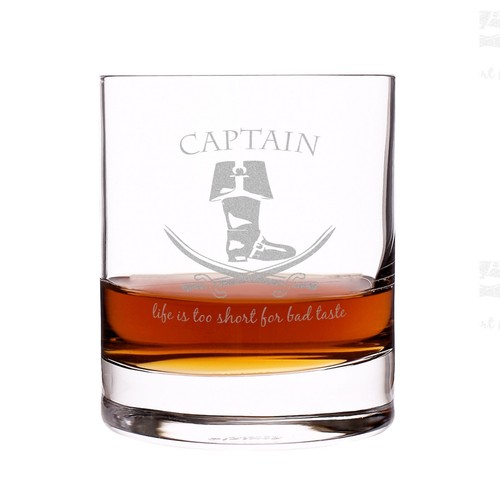 Rumglas mit gravur motiv - rumglas,
