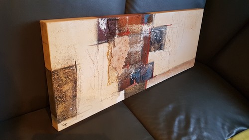 Abstraktes bild leinwand auf - leinwand,