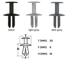 Abdeckung Verkleidung Clips