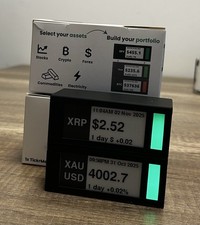 Zwei TickrMeter-Smartes Trading Display für Aktien, Krypto & Forex