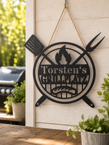 Personalisiertes grill schild - personalisiertes,