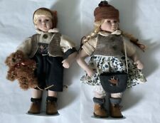 Puppe Sammlerpuppe Set Junge Mädchen ca. 30cm