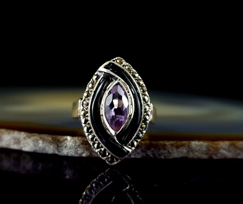 Ring silber 925 lila - ring,