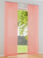 Gardine/Vorhang orange 175x60cm Heine Schiebevorhang "koralle" Gr.2 E35