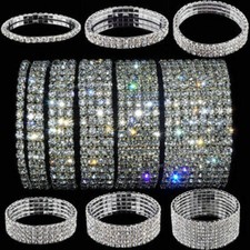 Funkle Bling Crystal Stretch Elastic Armband Armreifen Armband Mode Juwel ♢ С