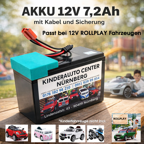 Kaan kinderauto akku - kaan*, 12v7,2ah