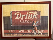 Tim und Struppi Coke "Drink classic" Kunstdruck "Red White & You" RARITÄT