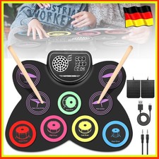 Tragbares Schlagzeug Elektronisch - Faltbares Trommel 9 Pads Silikon E Drum Set
