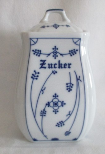 Zucker dose topf blau - zucker,
