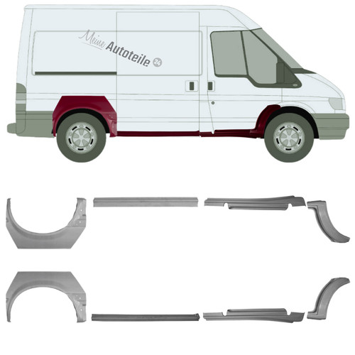Reparaturblech satz teile - 8,