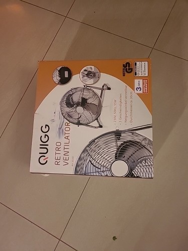 Quigg retro metall ventilator - retro,