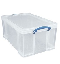 Aufbewahrungsbox 84 Liter, verschließbar und stapelbar