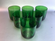 (AZ) 6 Schnapsgläser grün