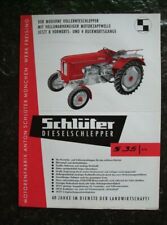 Schlüter Trecker Dieselschlepper S35 mit 38 PS  Prospekt von 1961