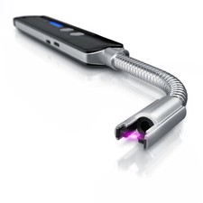 Brandson Lichtbogen Stabfeuerzeug elektrisch LED 200mAh Akku Taschenlampe