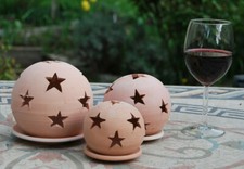 3er Set: 3 x Windlicht Lampe