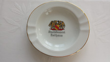 Aschenbecher mit Aufdruck Staatsbrauerei Rothaus weiß mit Goldrand