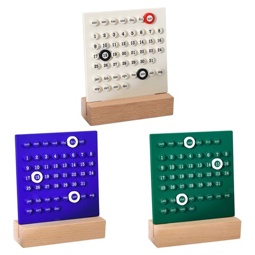 Dekorativer holzkalender - dekorativer,