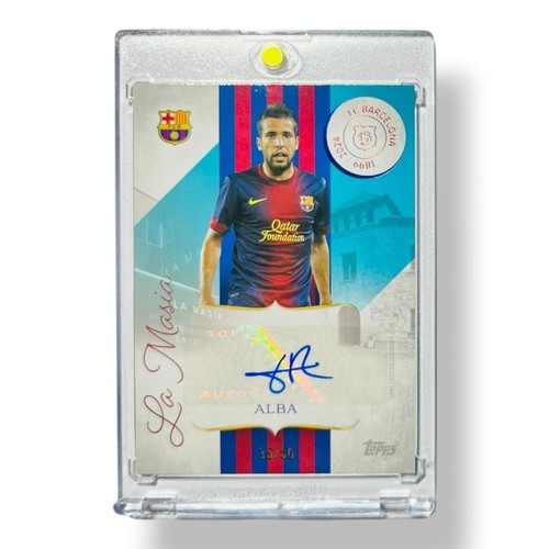 Jordi alba auto topps fc - alba,