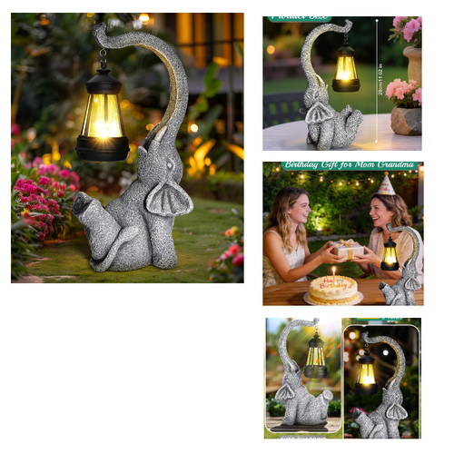 Solar elefant deko - elefant,